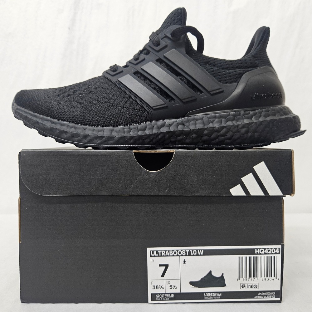 Adidas Ultraboost 1.0 W‎ Running Shoes HQ4204 Triple Black Women's Size 7
